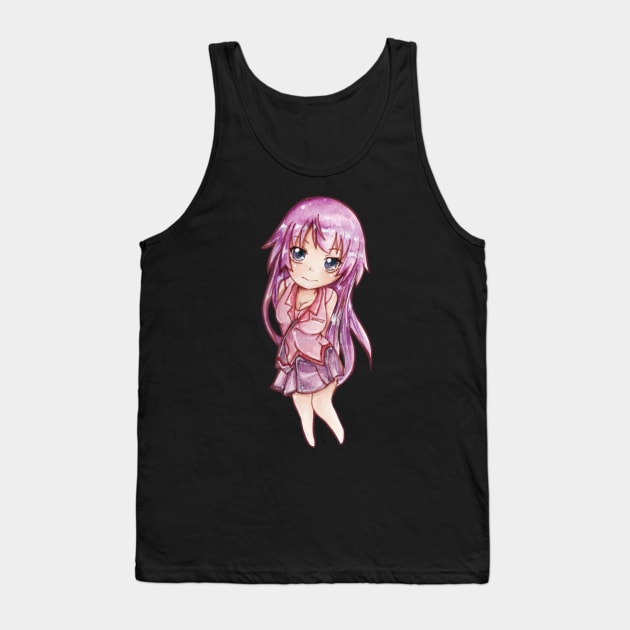 Senjougahara Hitagi Tank Top by monicaasella